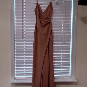Elegant Tan Women's Dress